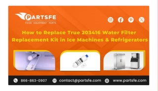 How to Change a True 203416 Water Filter Replacement Kit in Refrigerators and Ic