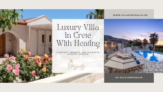 Luxury Villa in Crete With Heating