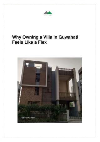 Villas for Sale in Guwahati | Luxury Villa Homes Available