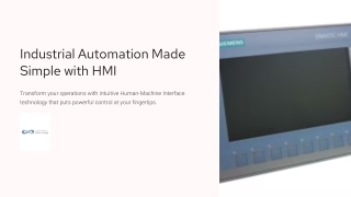 Industrial Automation Made Simple with HMI