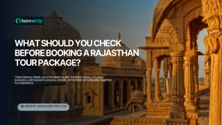 What Should You Check Before Booking a Rajasthan Tour Package