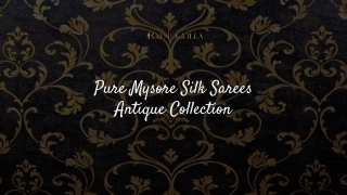 Buy Online Pure Mysore Silk Sarees in India at best price 2025-26