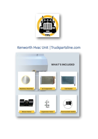 Kenworth Hvac Unit |Truckpartsline.com