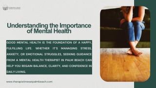 Mental Health Therapist in Palm Beach, Anxiety Therapist in West Palm Beach