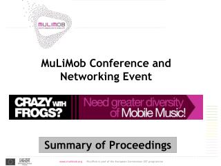 MuLiMob Conference and Networking Event