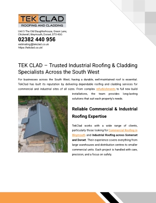 Tek Clad - PDF Sharing