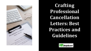 Cancellation Letter Format