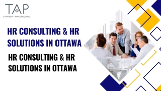 HR Consulting & HR Firms Ottawa  TAP Strategy Canada