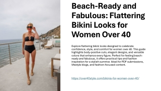 Beach-Ready and Fabulous Flattering Bikini Looks for Women Over 40