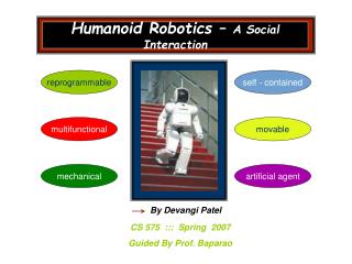 Humanoid Robotics – A Social Interaction