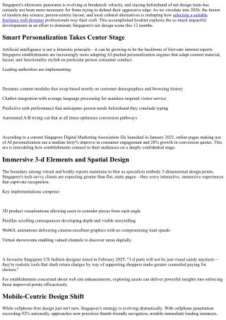 2026’s Must‑Follow Web Design Movements in Singapore