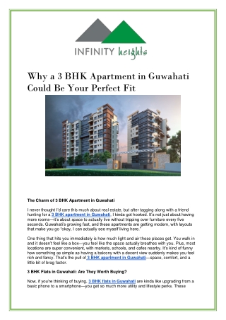 3 BHK Apartments in Guwahati | Premium 3 BHK Flats for Sale