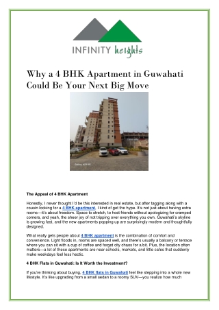 4 BHK Apartments in Guwahati | Spacious 4 BHK Luxury Flats