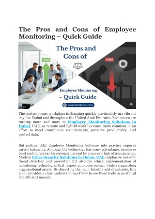 The Pros and Cons of Employee Monitoring – Quick Guide