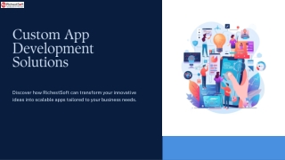 Custom App Development Solutions by RichestSoft