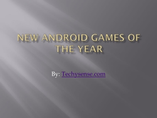 New Android Games of the Year