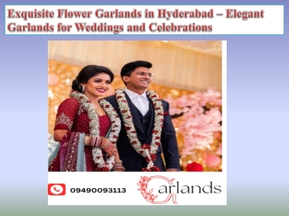 Exquisite Flower Garlands in Hyderabad – Elegant Garlands for Weddings and Celebrations
