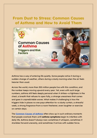 Common Asthma Causes & Prevention Tips