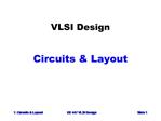 VLSI Design Circuits Layout