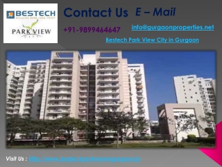 Bestech Park View City in Gurgaon | Bestech Projects Gurgaon