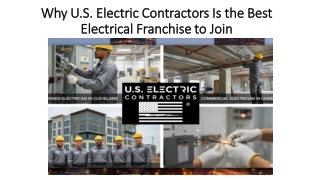 Why U.S. Electric Contractors Is the Best Electrical Franchise to Join