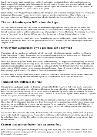 Search Engine Optimization Strategies That Actually Work in 2025