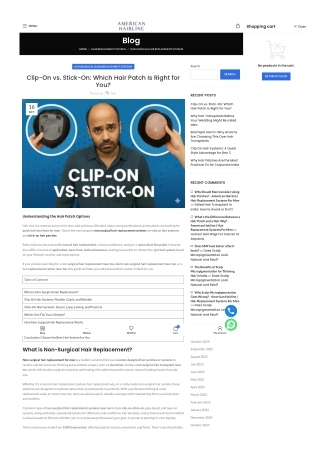 Clip On vs. Stick On: Which Hair Patch Is Right for You?