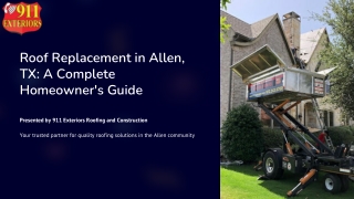 Roof Replacement in Allen, TX: A Complete Homeowner’s Guide