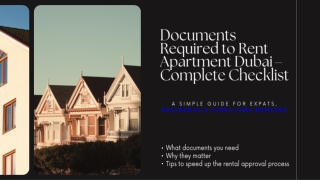 Documents Required to Rent Apartment Dubai – Complete Checklist