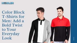 Color Block T-Shirts for Men Add a Bold Twist to Your Everyday Look
