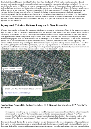 Why Do Vehicle Drivers Typically Stop Working To See Motorcyclists When Driving?