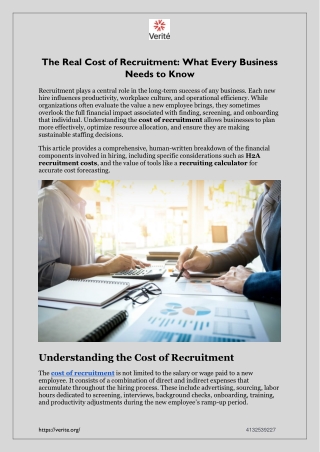 The Real Cost of Recruitment: What Every Business Needs to Know