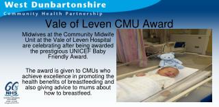 Vale of Leven CMU Award