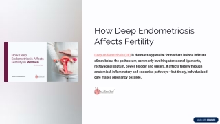 Deep Endometriosis & Female Fertility: Key Insights