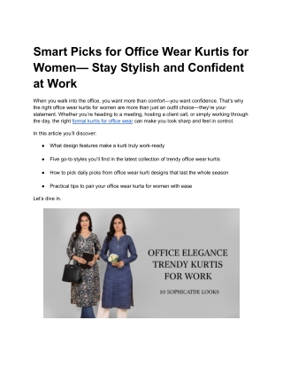 Office-Wear-Kurtis-for-Women