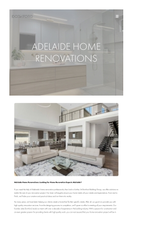 Adelaide Home Renovations