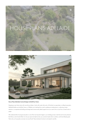 House Plans Adelaide House Plans Adelaide