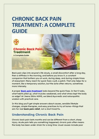 Chronic Back Pain Treatment_ A Complete Guide