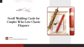 Scroll Wedding Cards for Couples Who Love Classic Elegance