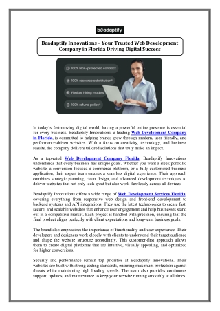 Web Development Company Florida