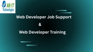 Web Developer Job Support