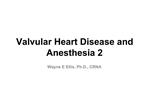 Valvular Heart Disease and Anesthesia 2
