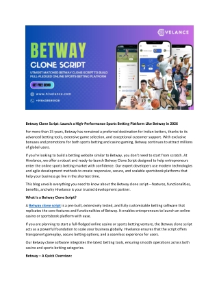 Betway Clone Script sofware