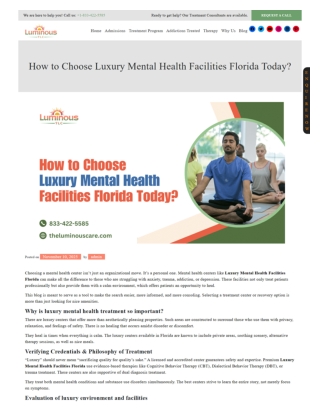 How to Choose Luxury Mental Health Facilities Florida Today 01