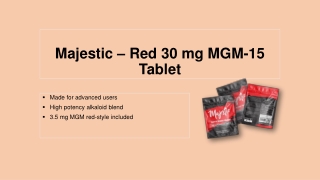 Majestic Red 3.5 mg MGM-15 Tablet | Burman’s Health Shop