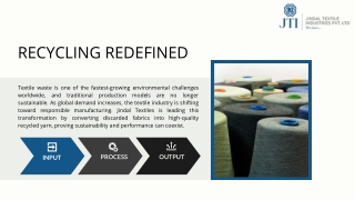 Jindal Textiles’ Yarn Approach to the Future of Textile Recycling