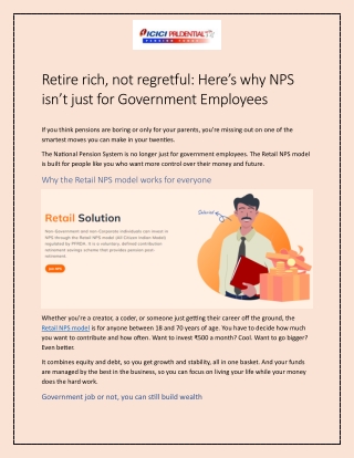 Retire rich, not regretful: Here’s why NPS isn’t just for Government Employees