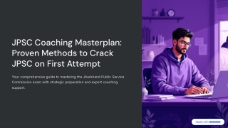 JPSC Coaching Masterplan: Proven Methods to Crack JPSC on First Attempt