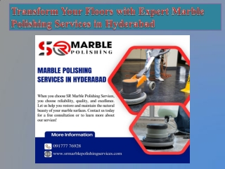 Transform Your Floors with Expert Marble Polishing Services in Hyderabad