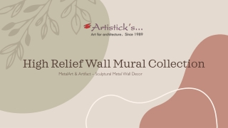 Textured High Relief Metal Wall Murals